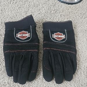 Harley-Davidson Black Protective Riding Gloves